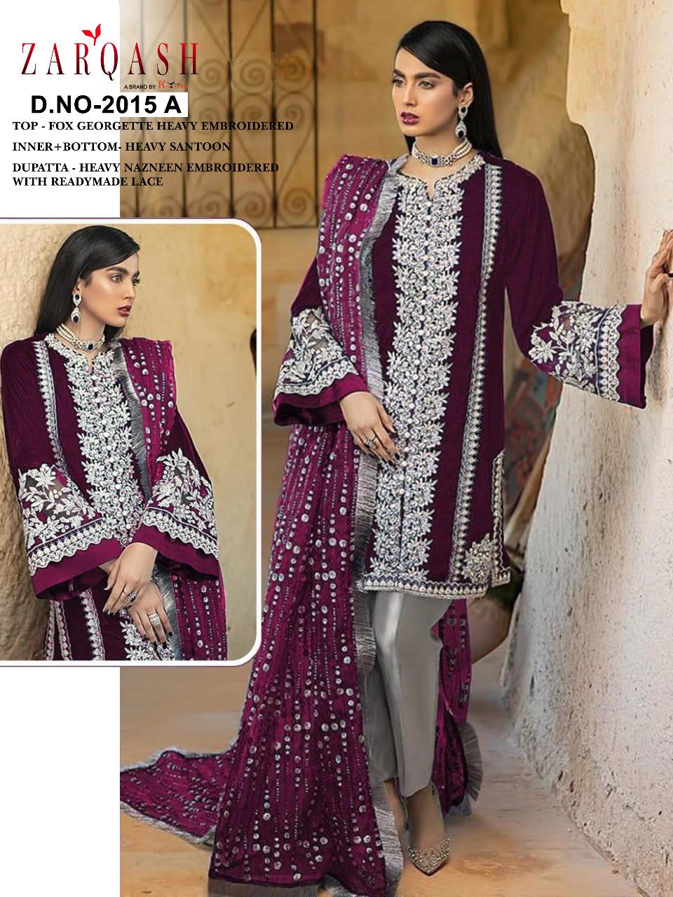 PAKISTANI SUITS D NO 2015A BY KHAYYIRA